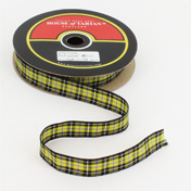 Ribbon, 20m YARN DYED Poly, 16mm, Cornish National Tartan